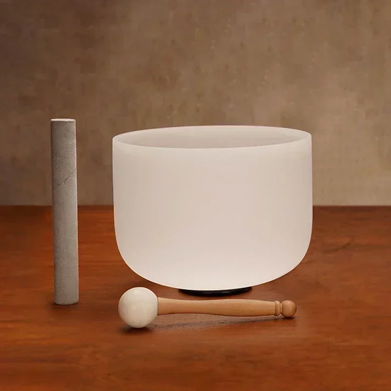 8 インチ 432hz シンギングボウル 2 スティック付きチャクラクォーツ