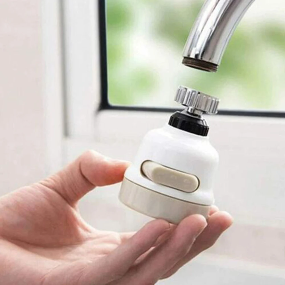 Aerator Faucet Extender Spray Head Swivel Tap Head Rotate Sink Spray Water Saving Attachment Bendable Flexible 5