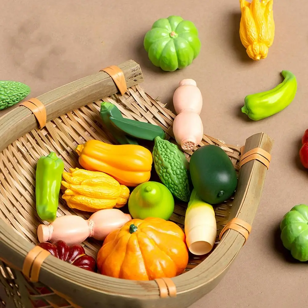 Miniatures Imitation Vegetable Micro Landscape Ornaments Figurines For Home Decorations Room Decor DIY Doll House Accessories