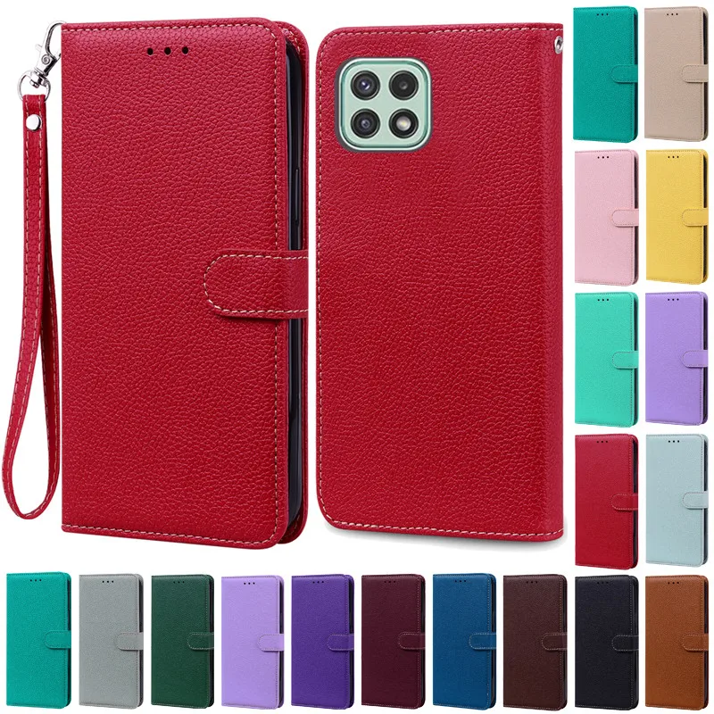 Leather Flip Wallet Phone Case with Soft TPU Cover - Elegant Protective Case