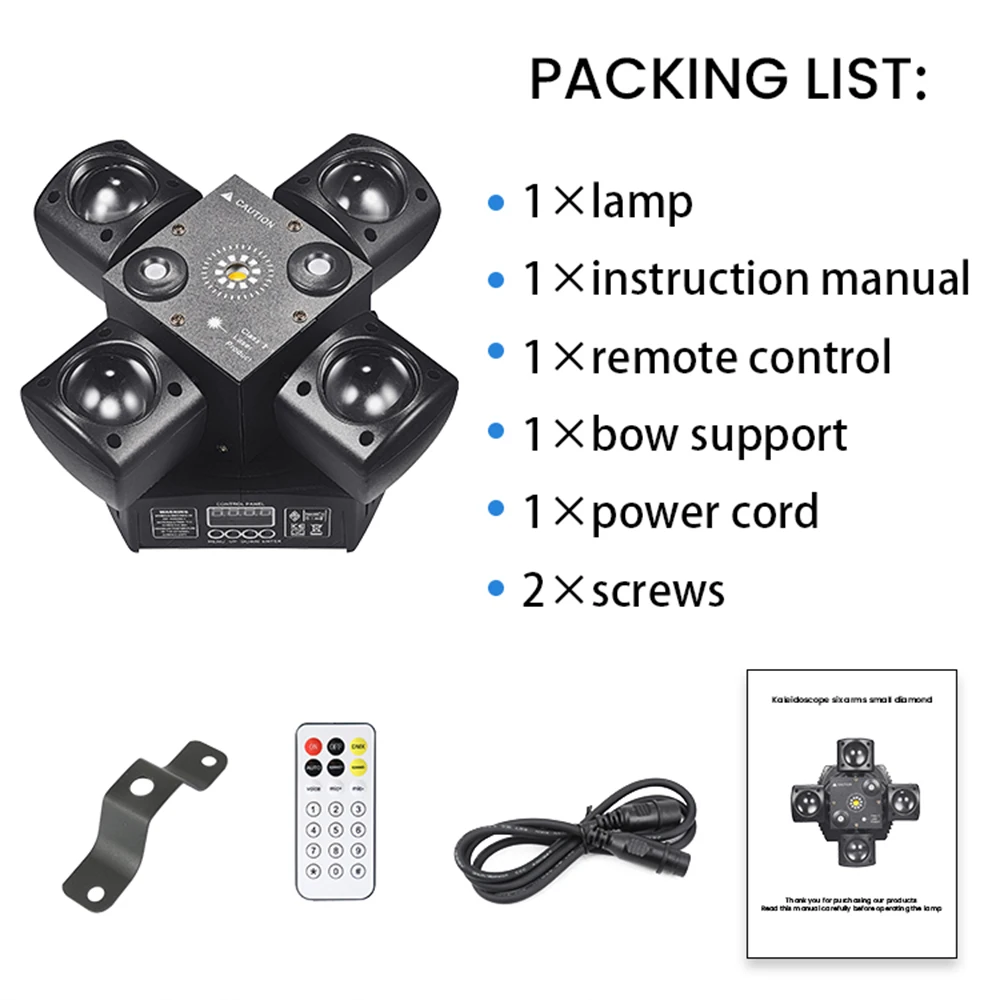 48W Mini Disco Lights 4 Arm Moving Head DJ Light DMX512 LED Beam Strobe Effect RGBW Party Nightclub Bar Stage Light led light disco light moving beam light led stage light mini led stage light