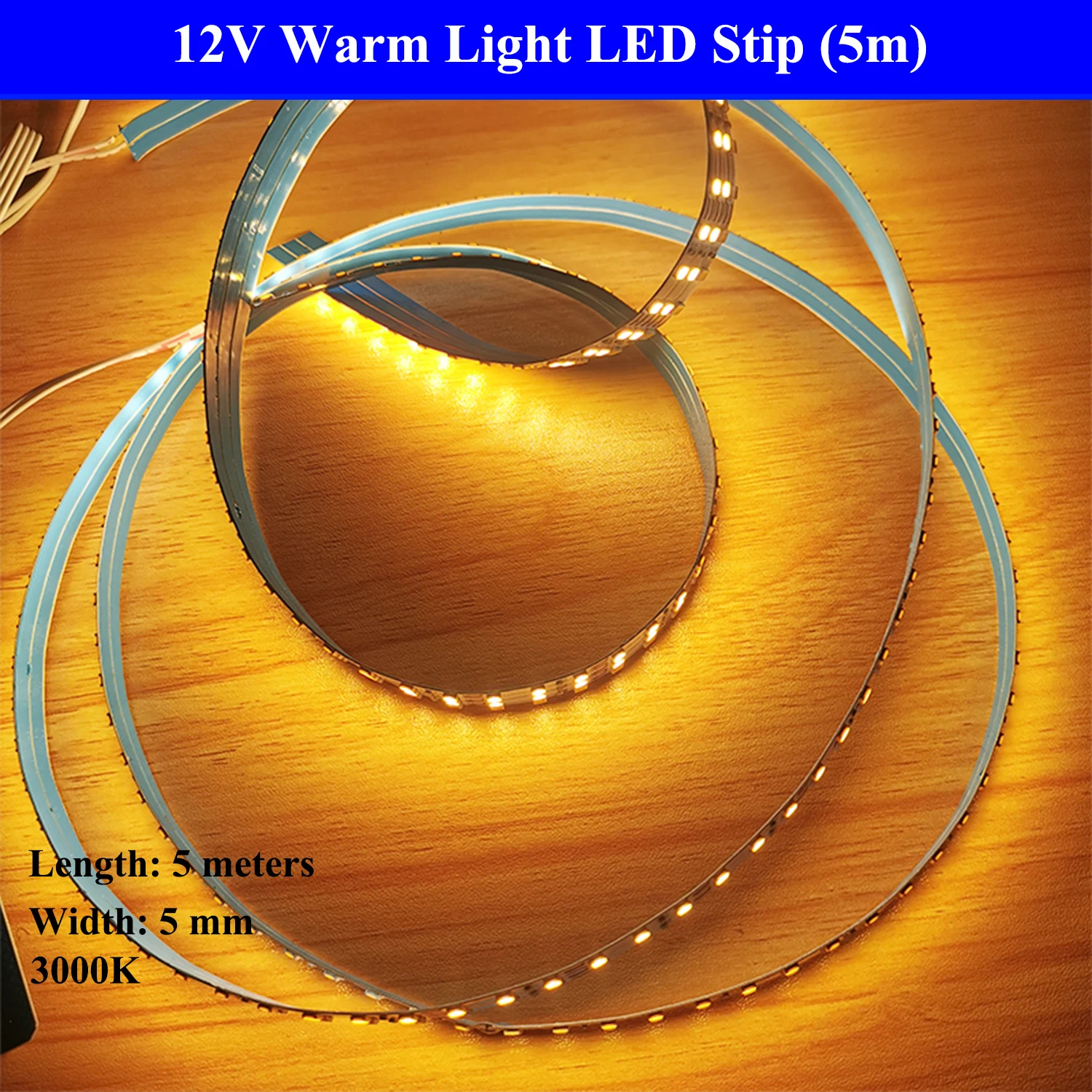 5M LED Strip Light 12V Bright LED Lamp Strip 2835 LED Diode Tape for River Table 120leds/m flexible And Cuttable Soft Lamp Bar