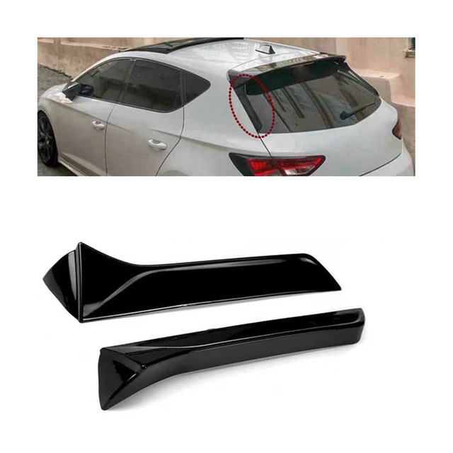 For Bright Black Vertical Rear Window Side Spoiler Wing For 2013