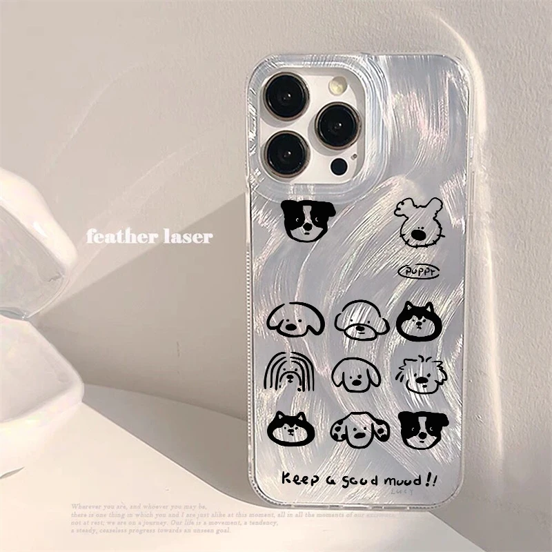 Cartoon Puppy Cute Dog TPU Phone Case Cover