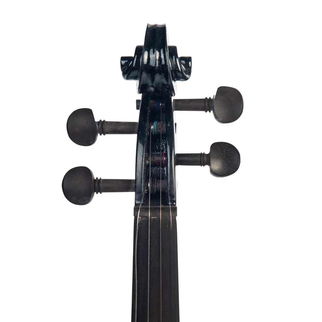Violon électrique 4/4 NAOMI V1 - Corps Bois Massif Sculpté, Archet Bois Du Brésil - Avec étui Rigide Et Casque