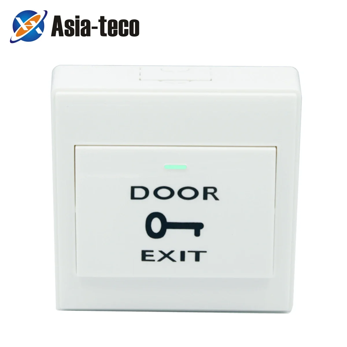 86*86mm DC 12V Push Exit Release Button Switch with Button Box for Door Access Control System Plastic Panel Button