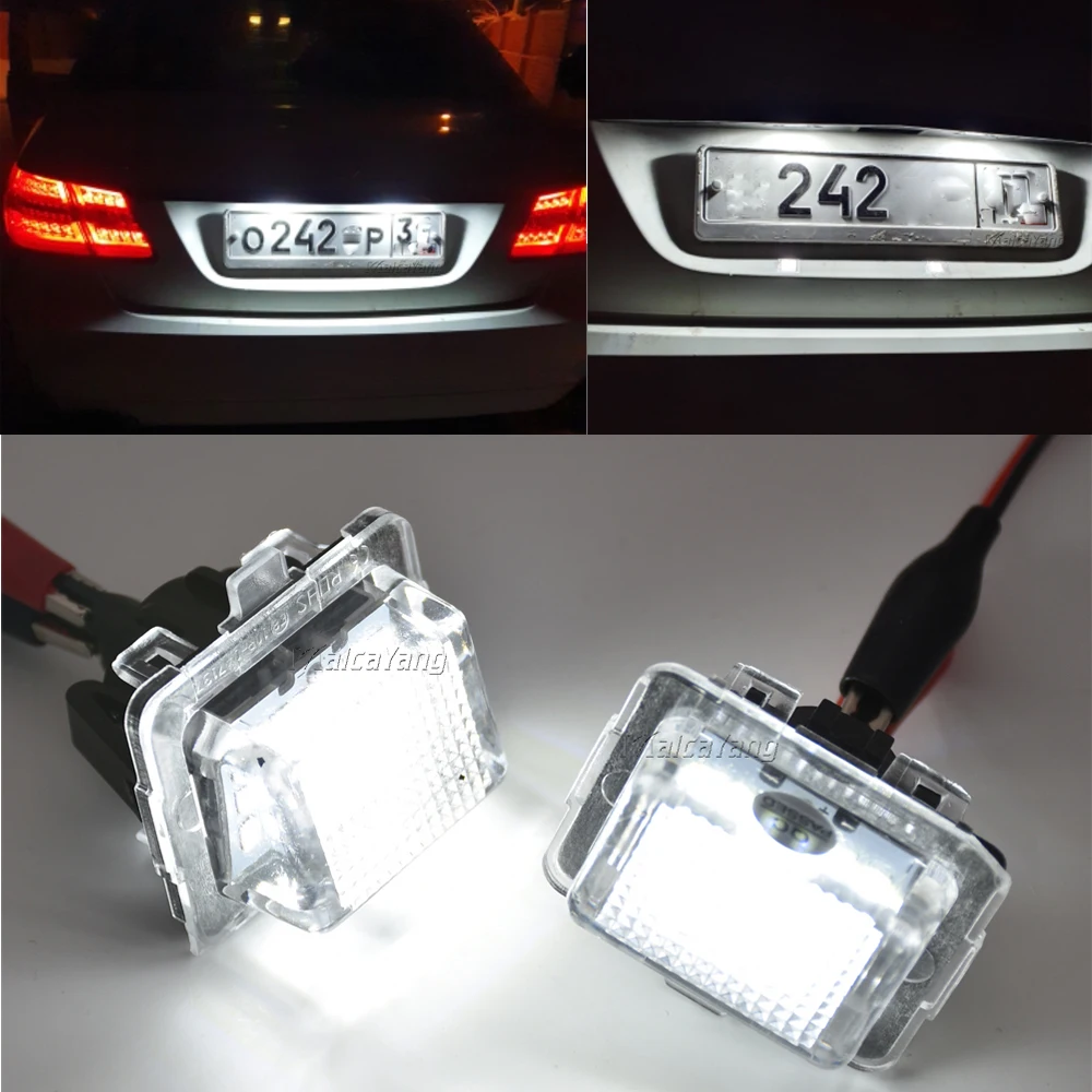E-CLASS W212 MK4 2010-2011 Sedan 4D LED License Lamp White for Mercedes-Benz 