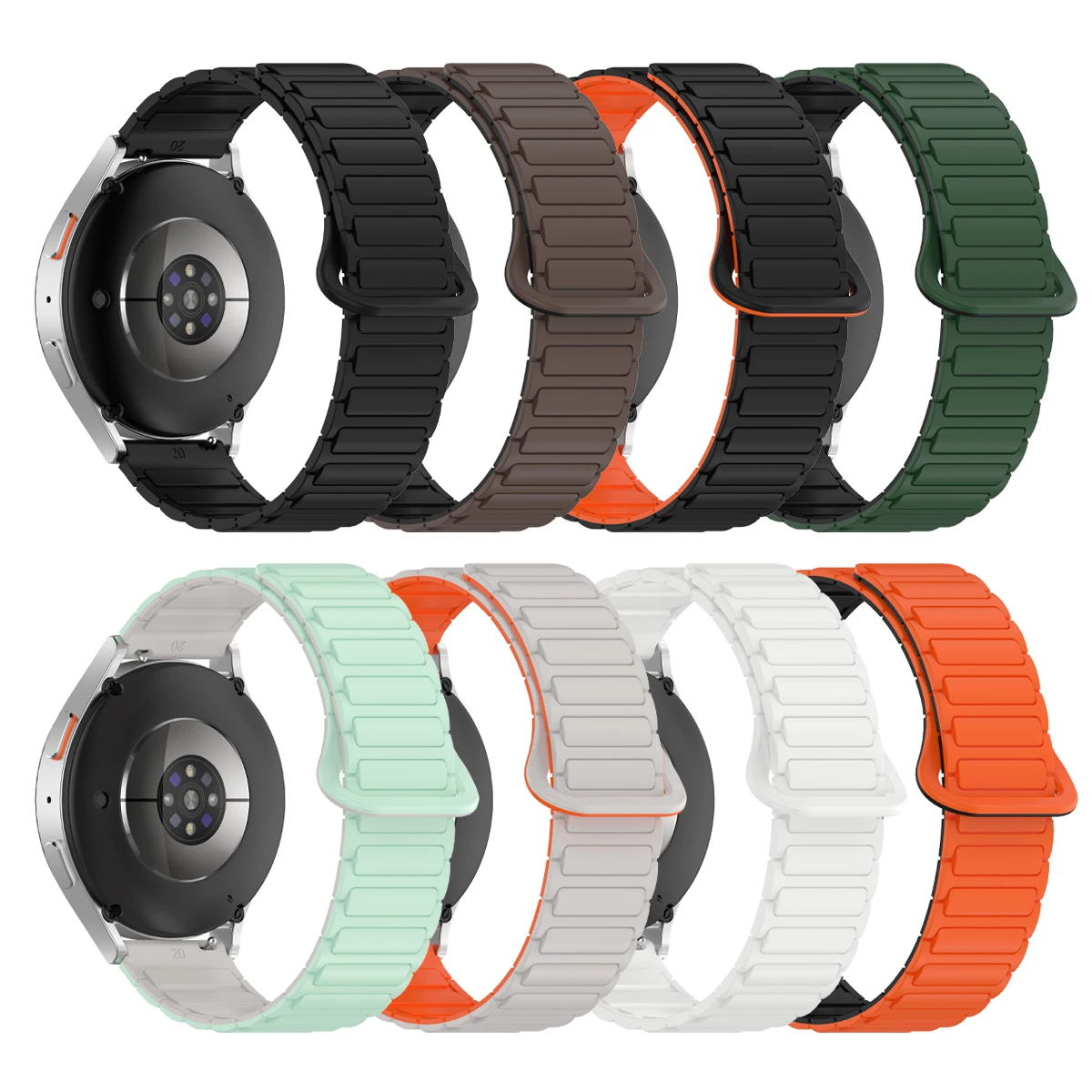 Magnetic Silicone Loop Strap - Soft Sport Band Bracelet