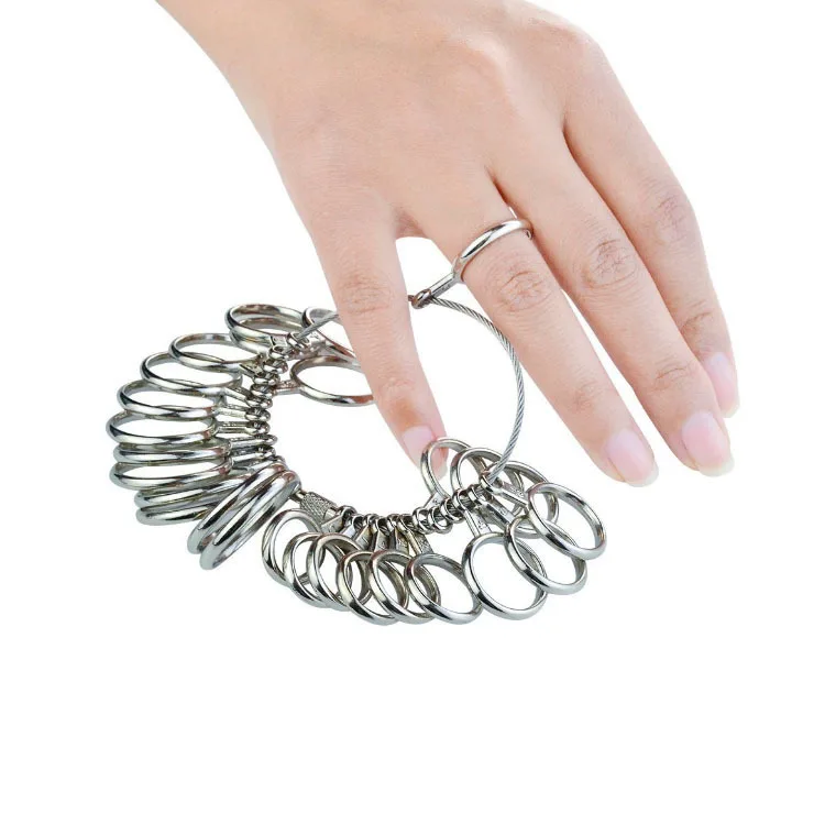 Premium Aluminum Alloy Ring Sizer Tool for Accurate Jewelry Measurement (0-13mm)