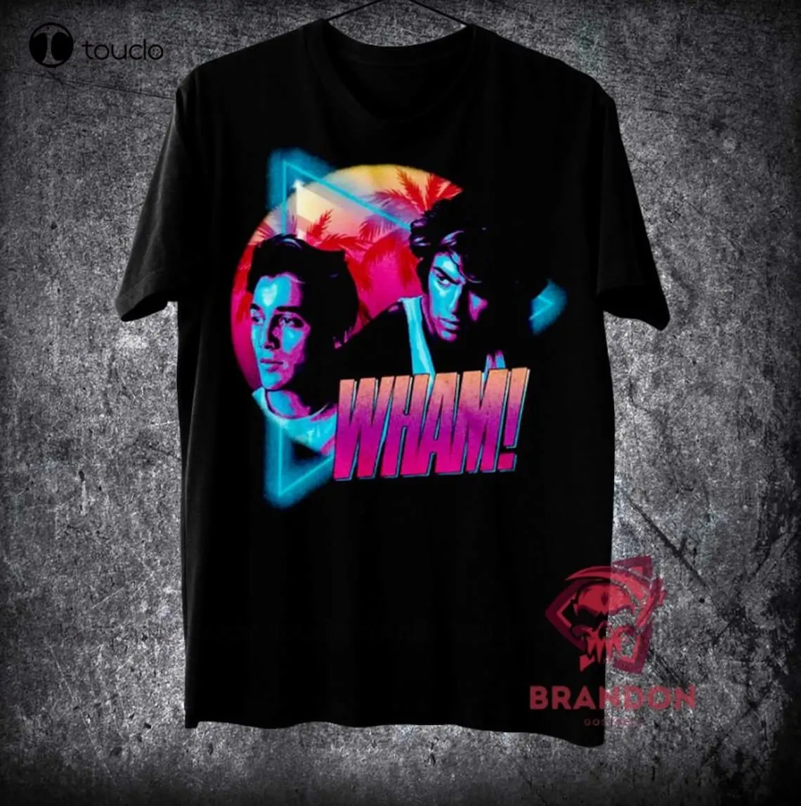 Wham George Michael Miami Vice Maglietta Da Uomo Pop Music Tour Album Merch Black Top T-Shirt Funny Art Streetwear Cartoon Tee Xs-5Xl