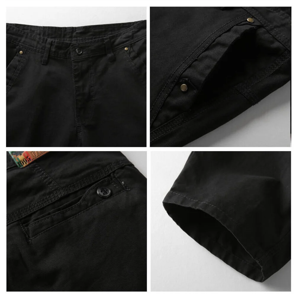 Einfarbige Herrenhose, Sommerreithose, reine Baumwolle, lässige Caprihose, Herren-Freizeithose, Modemarke, sportliche Herren-Shorts_voghion.com