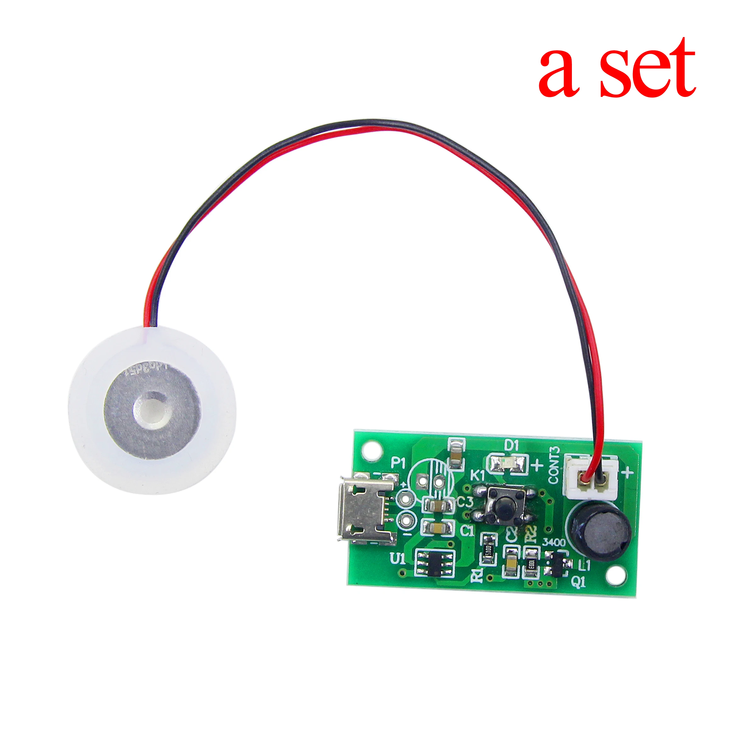 20mm 2,4MHz Ultraschall-Nebelmodul, Zerstäuber, Oszillierende Piezoelektrische Keramik-Schwingplatte für Luftbefeuchter – Detail 3
