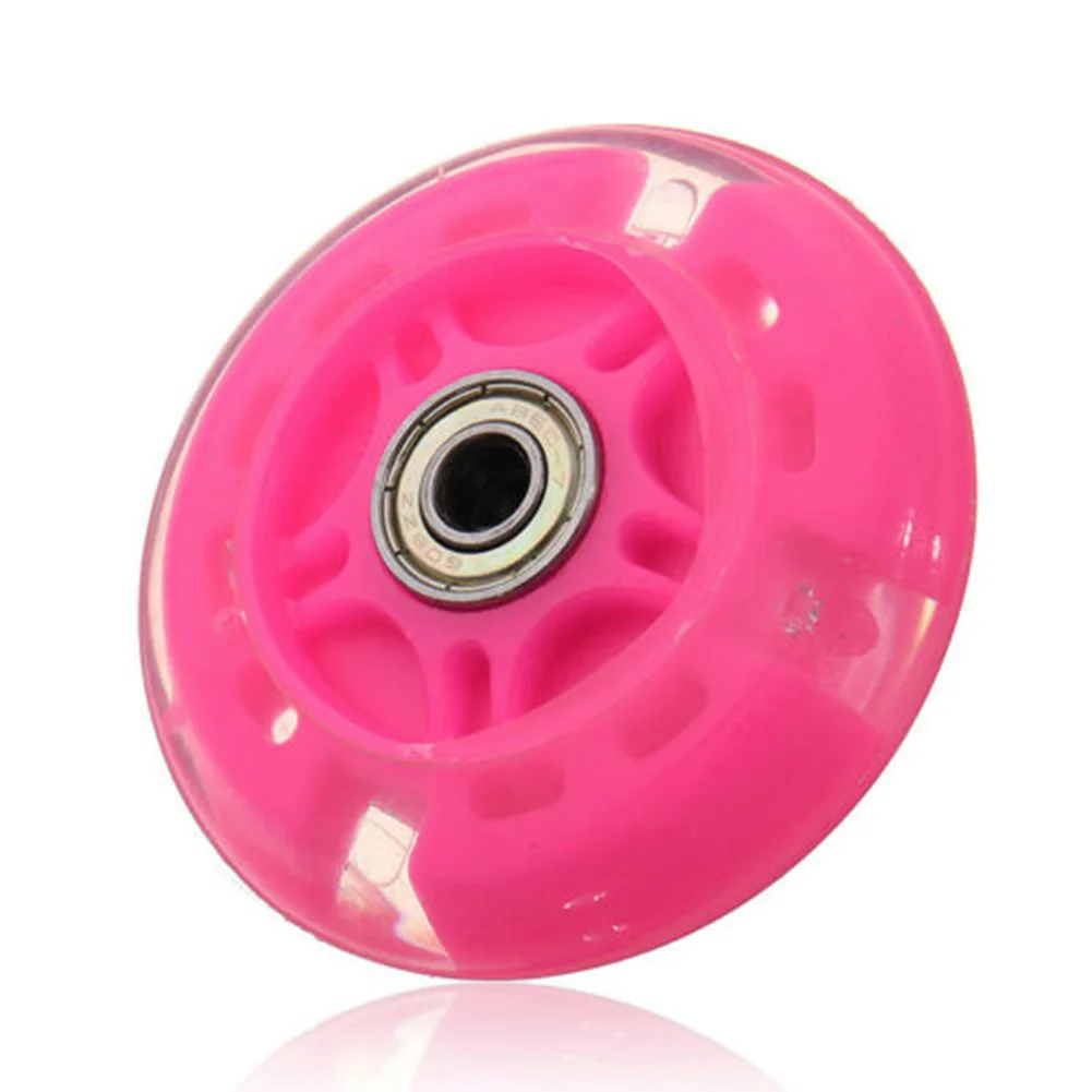 Leuchtende, extrem leise Räder, stoßdämpfende, verschleißfeste PU 80 22 mm blinkende Räder, drehbare Kinderräder, leise Räder – Detail 7
