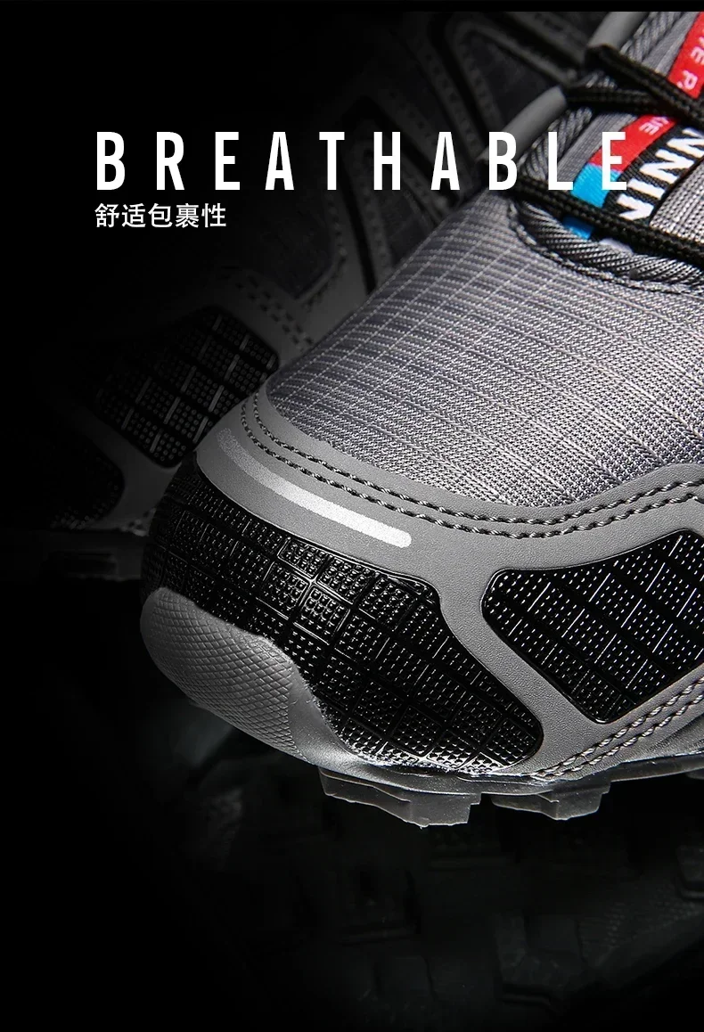 Description Picture 6 of itemMen Cross-Country Sneakers Man Quality Men's Outdoor Hiking Shoes Trail Running Speed Mens Athletic Shoe Non Slip Cycling Sports