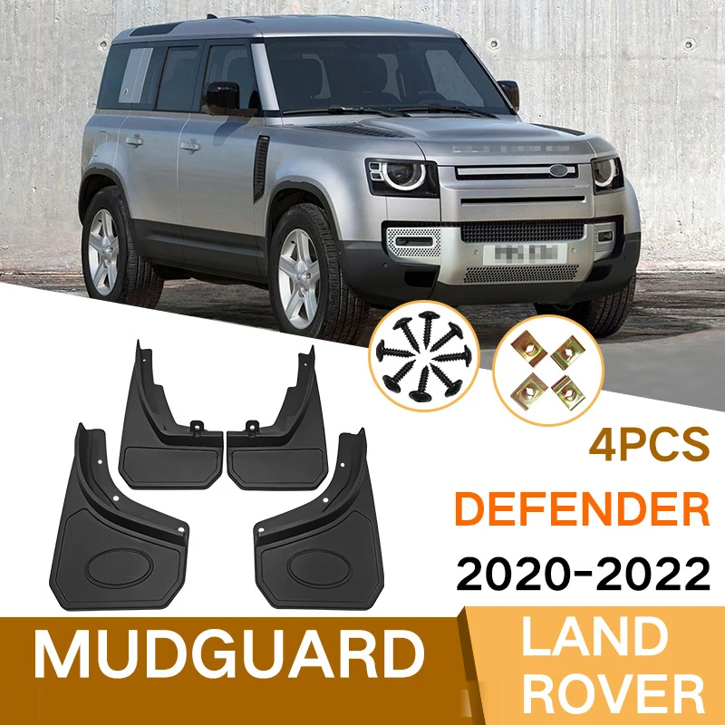 

Автомобильный брызговик для защиты от грязи для Land Rover Defender 2020 2021 2022 L66, аксессуары, автомобильный комплект, защита от брызг