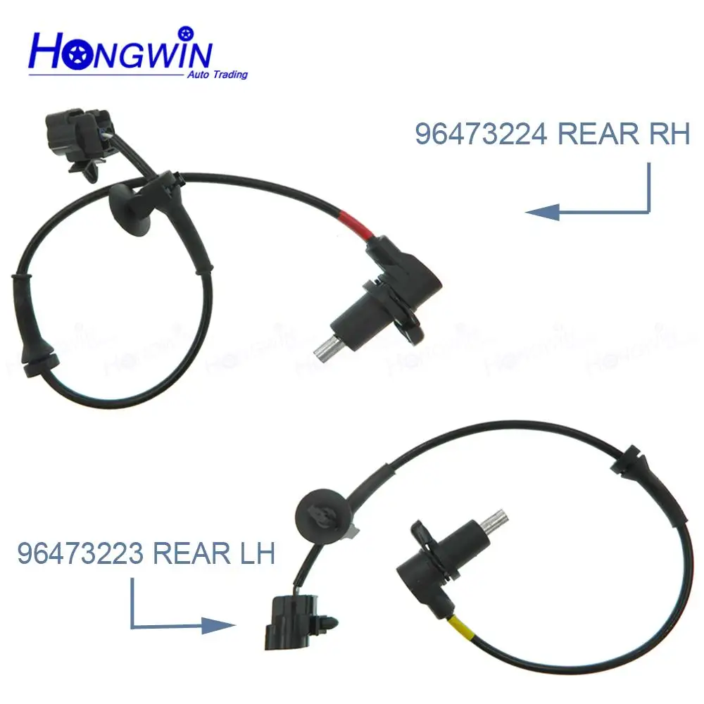 Rear L/R ABS Wheel Speed Sensor 96473223 96473224 For Chevrolet Aveo Aveo5 Kalos Daewoo Pontiac G3 Wave 1.2L 1.4L 1.6L 2004~2014