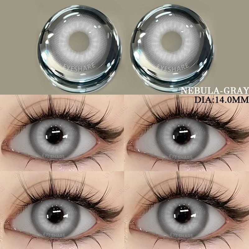 AMARA 2pcs Crazy Anime Black and White Cosplay Contact Lenses