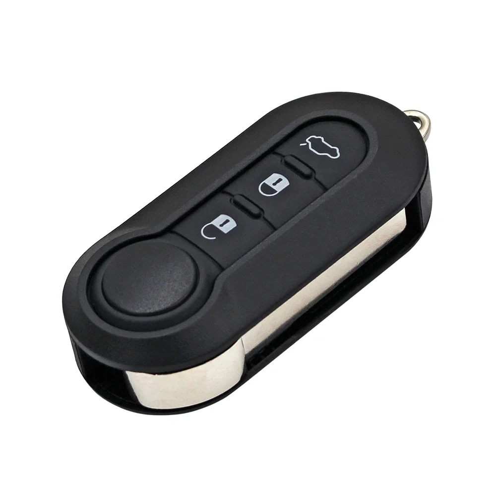 3 Button Folding Car Key Remote Flip Car Key Shell Fob Case For Fiat 500 Ducato Bravo Stilo Punto Panda