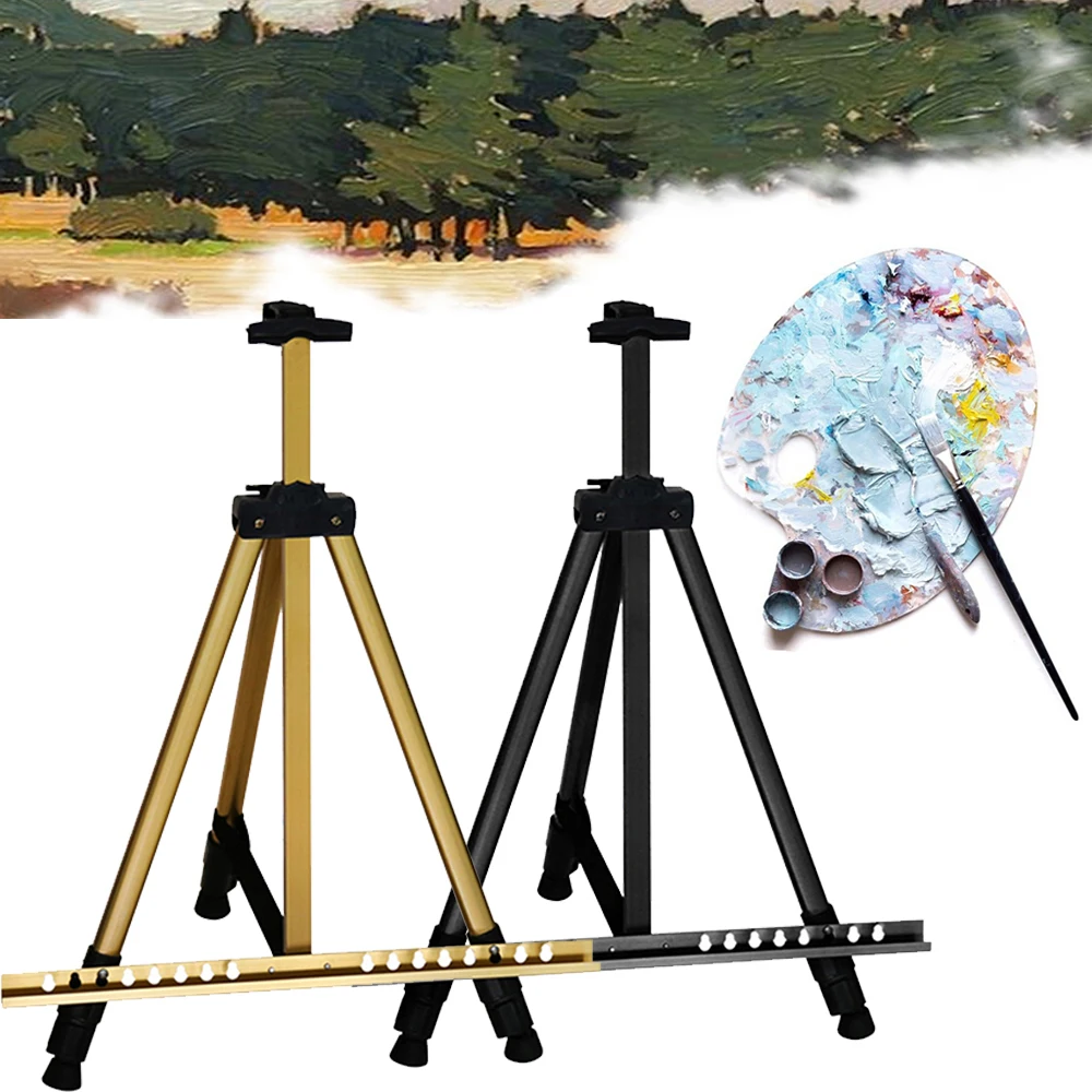 63 inch Artist Easel Height Adjustable Aluminum Alloy Display Easel Sketch Painting Drawing Stand with Carrying Bag
