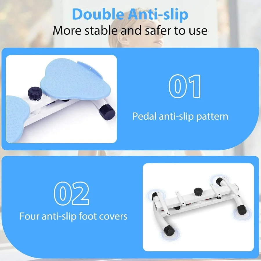 Waist Twister Machine, Adjustable Exercise Twist Board – Noiseless Ab Twister for Belly Fat & Core Workout – 300 lbs Capacity Wa