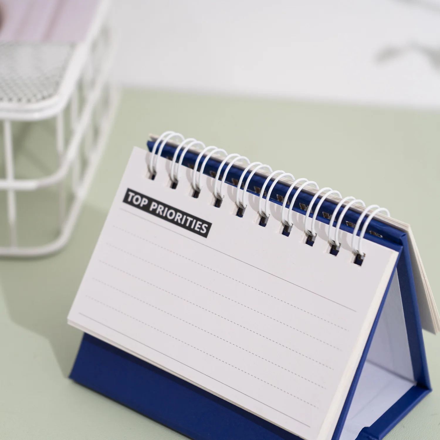 Desk Calendar 2025 Simple Style English Mini Portable Desktop Decoration