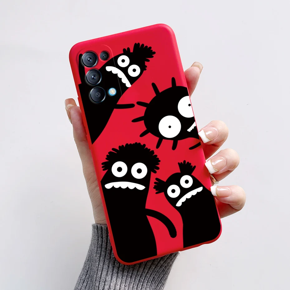 Cute Bear Cartoon Frog Silicone Soft Cover for OPPO Reno5/Reno5 Pro 5G