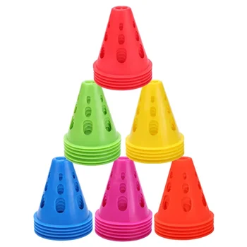 10 Pcs Soccer Training Sign Dish Pressure Resistant Cones Marker Discs 8CM Roller Skate Roadblocks