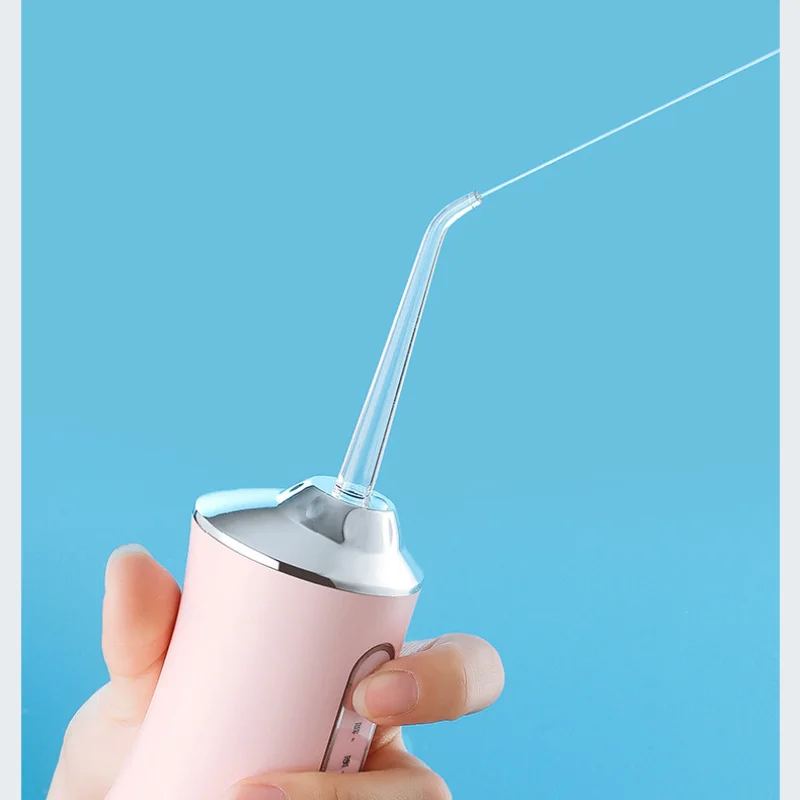 Oral Irrigator 3 Modes USB Rechargeable Portable Dental Water Jet Water Tank Waterproof Teeth Cleaner Dental Jet +1/4