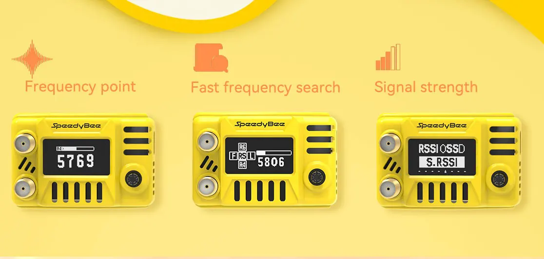 Description Picture 6 of itemSpeedyBee 5.8GHz 48CH Dual Receiver OLED Support OSD Firmware Update Ground Station Module For Fatshark  ORQA FPV Goggles