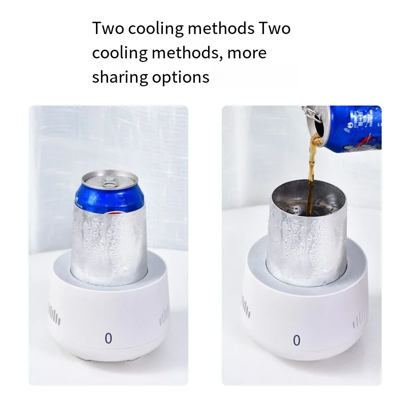 Mini Refrigerator USB Mini Refrigerator Beverage Fast Cooler Cup Beer Bottle Can Water Soda Drinks Cooling Mug Ice Car Home Refrigeration Cup