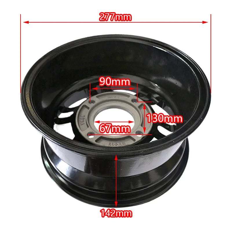 10-inch Aluminum Alloy Front and Rear Wheels atv wheel cover for Four-wheel Vehicles, ATV, Go-karts, Tires22/20X10-10 23/21X7-10