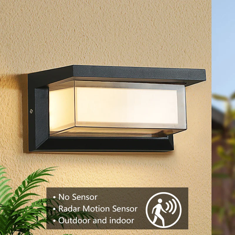 Lampada Da Parete Per Esterni A Led Applique Da Parete Per Esterni A Led Luce Impermeabile Per Esterni Con Luce A Sensore Di Movimento Illuminazione P