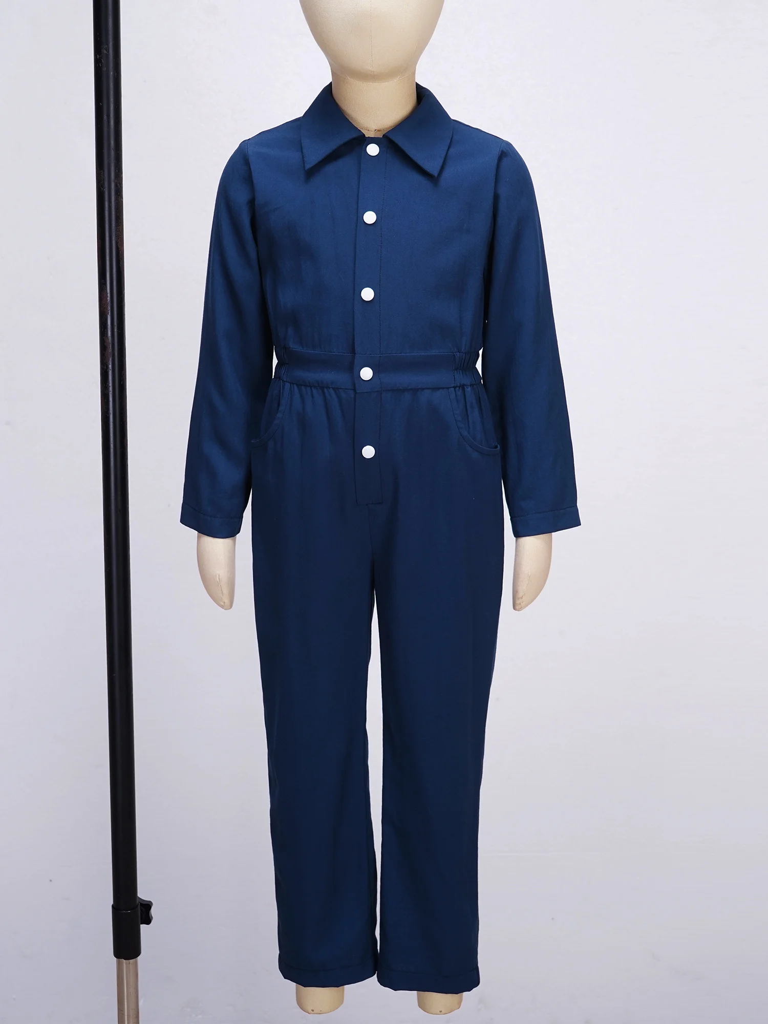 Boys Overalls Child Casual Jumpsuit Pants Mechanic Christmas Halloween Suit Flight Suits Long Sleeve Coveralls Kids Clothing