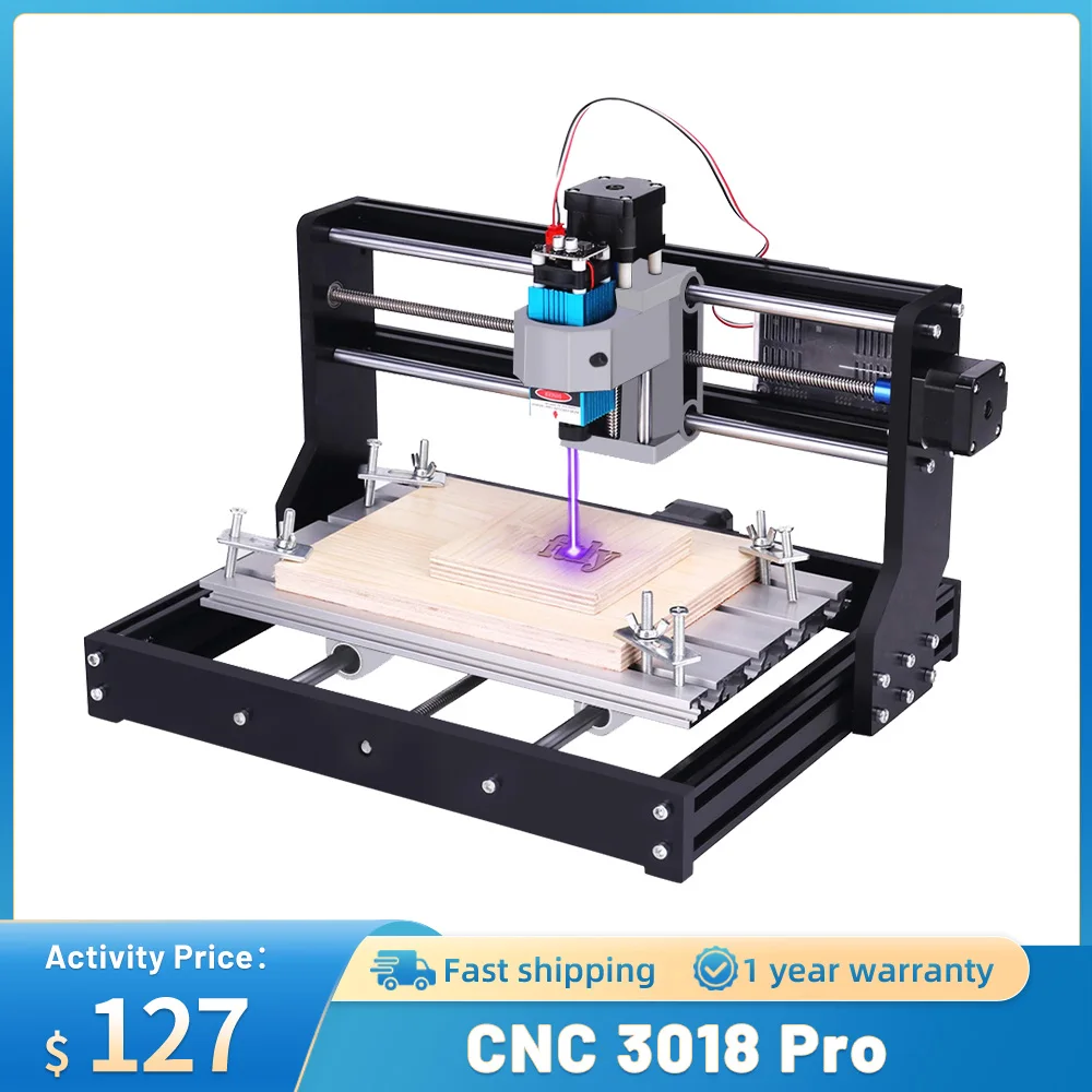 CNC 3018 Pro 10w/15w Laser DIY Mini Milling Machine With GRBL Offline  Controller 3 Axis Wood Router PCB Milling Cutting Engraver - AliExpress