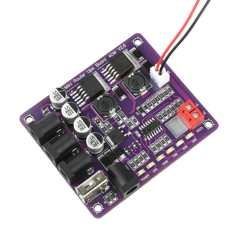 Compact Power Backup Module with USB Charging and Power Indicator