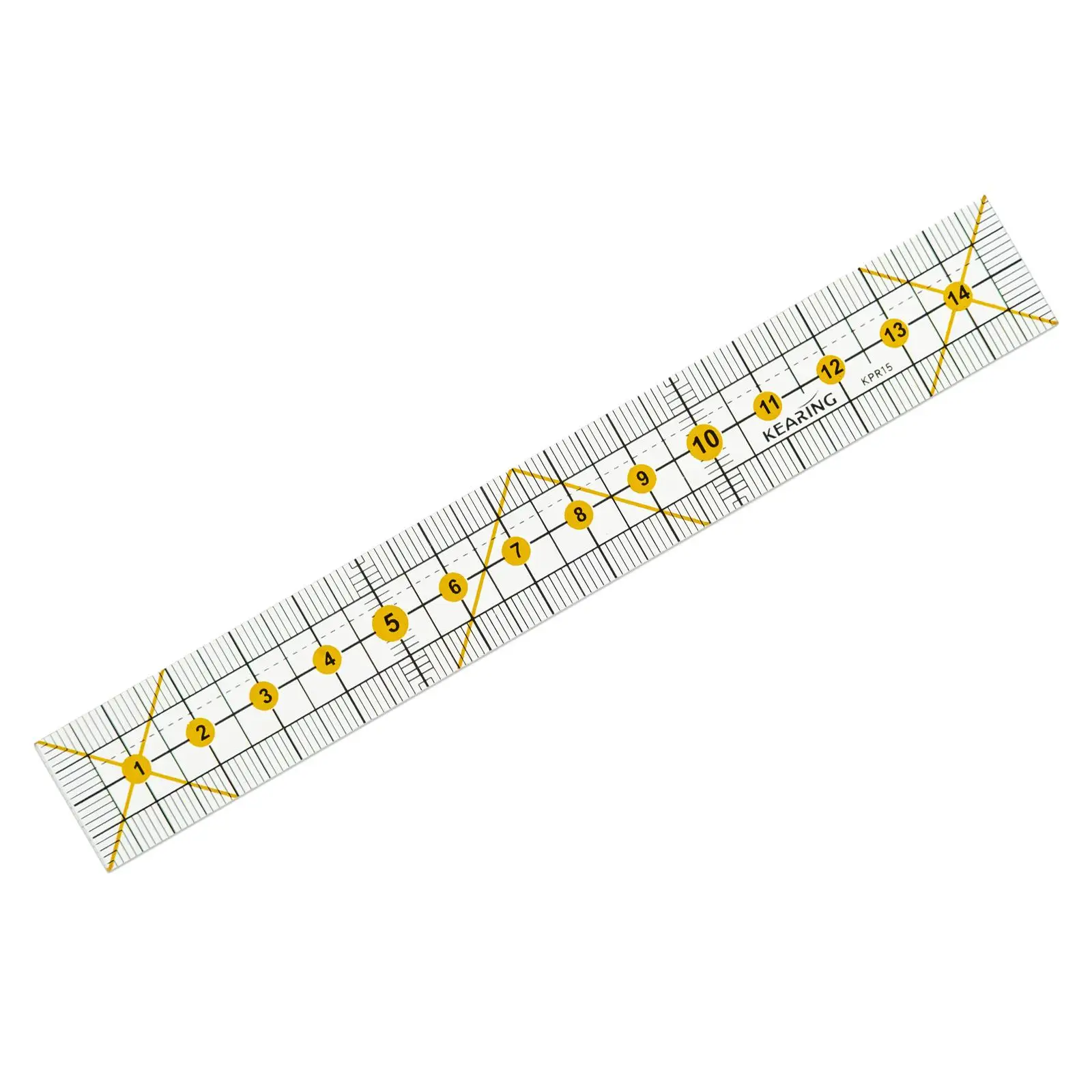 Quilting Ruler Clear Ruler Multi Purpose Household Sewing Ruler Tailor Patchwork Ruler for Embroidery Hobbyists DIY Apparel