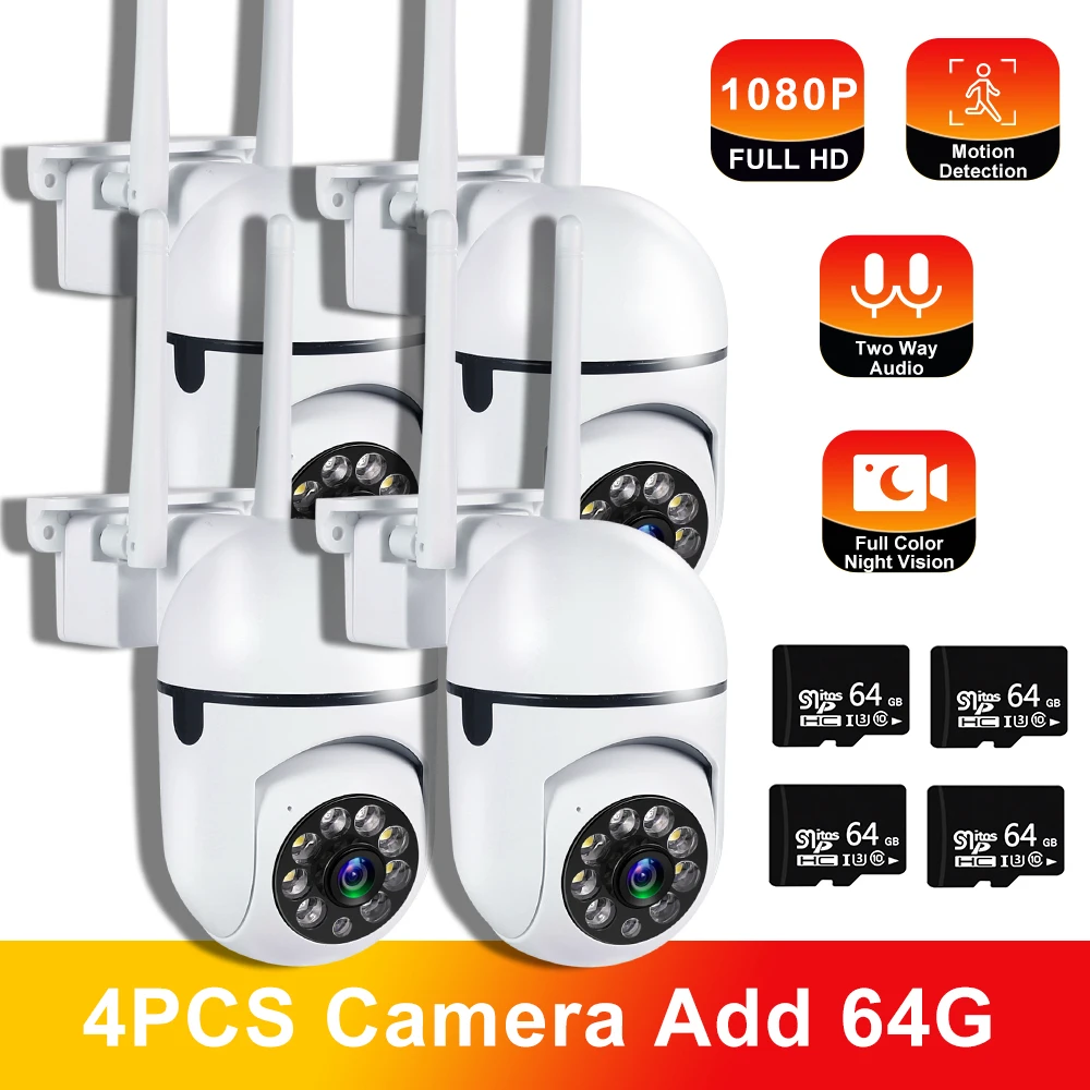 

1080P 5Ghz Wifi Cameras Video Surveillance IP Cameras Outdoor Security Protection Monitor 4.0X Zoom Home Wireless Waterproof