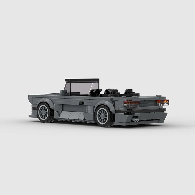 오픈 카 스피드 챔피언 레이싱 시티 카브리올레 MOC M3 E30 컨버터블 런어바잉 차량 모델 빌딩 블록 브릭, 어린이 장난감 선물