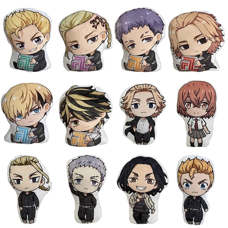 

Токийский Мстители, плюшевый Токийский мандзи Ган, ханагаки, такичи, Дракен, майки, ханемия, Kazutora, мягкая игрушка, японская кукла-манжет