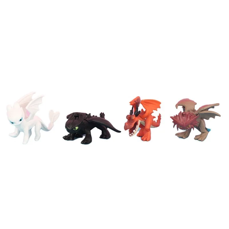 12-Piece How to Train Your Dragon: Hidden World Toothless Mini Anime PVC Action Figure Set