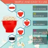 New Silicone Popcorn Maker Microwave Popcorn Bucket Foldable Silicone Popcorn Bucket Poppers Bowl DIY Popcorn-Maker with Lid 4