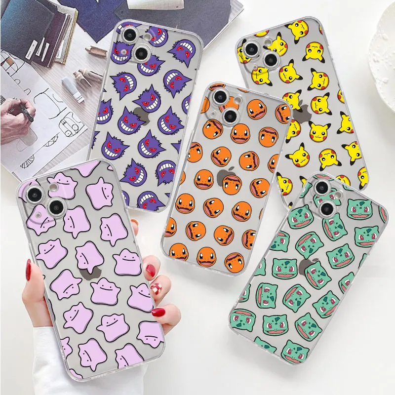 Custodia Per Telefono Per Iphone 15 14 Pro Max 13 12 Mini 11 Promax Xr Xs X 8 7 6 Plus Se Custodia Morbida In Silicone Charmander Pokemon