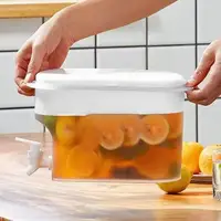 Distributeur de boissons pour réfrigérateur 2,8 l/5l, bouilloire d'eau froide de grande capacité avec robinet, distributeur de boissons glacées, réfrigérateur avec robinet 4