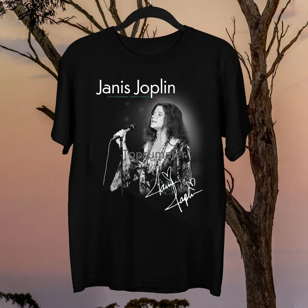 

Rare Janis Joplin Short Sleeve Men S-5Xl Shirt 1D1844