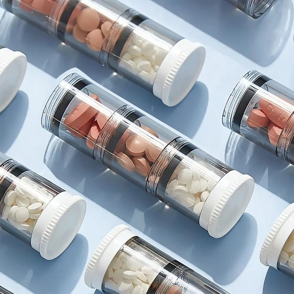 Tragbare Mini-Wöchentliche Pillen-Organizer-Box, 7 Tage wasserdicht, tägliche Pillendose gegen Feuchtigkeit, langlebige Schmuck-Aufbewahrungsbox für den Außenbereich – Detail 2