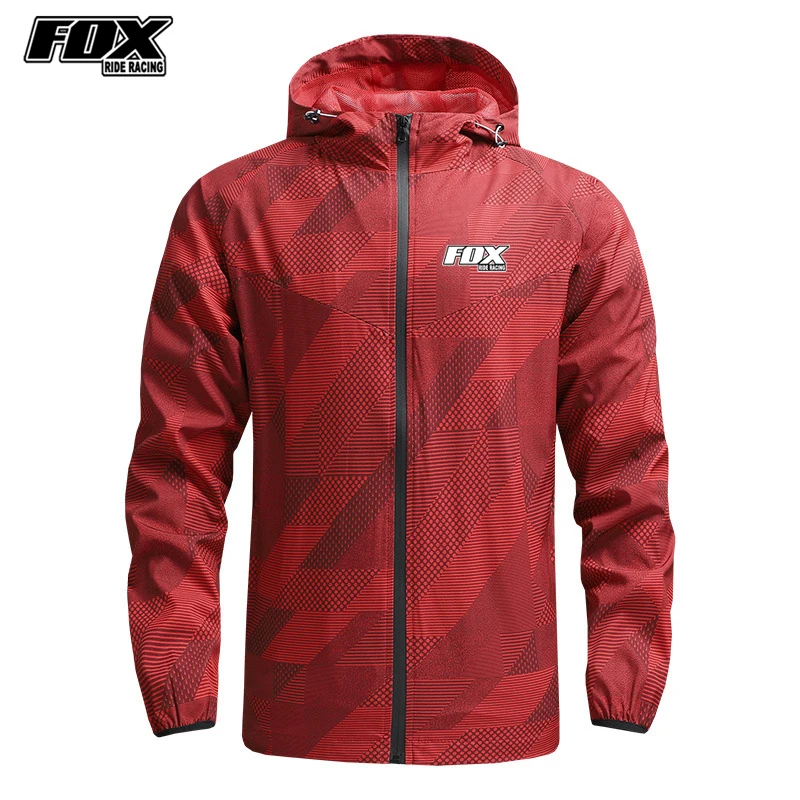 Fox Ride Racing Men's Cycling Jackets Windproof Mountain Bike Jacket Outdoor Sports Windbreaker Bicycle Wind Coat MTB Clothing cycling jacket cycling clothes