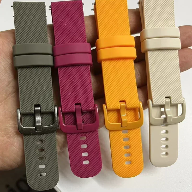 Sport Silicone Strap, 20mm/22mm, Adjustable Watchband Bracelet
