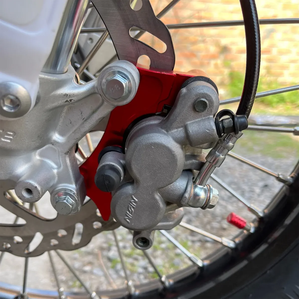 Motorrad 270 MM Für Honda Bremsscheibe Adapter Halterung CR125E CR125R CRE CRF 125 250 450 CR250R CRF250X CRF250R CRF450R 450X – Detail 1