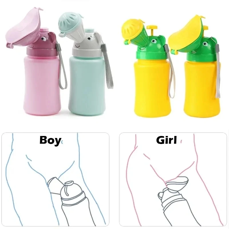 Portable Baby Hygiene Toilet Urinal Boys Girls Pot Outdoor Car Travel Anti-leakage Potty Kids Convenient Toilet Training Potty baby travel urinal