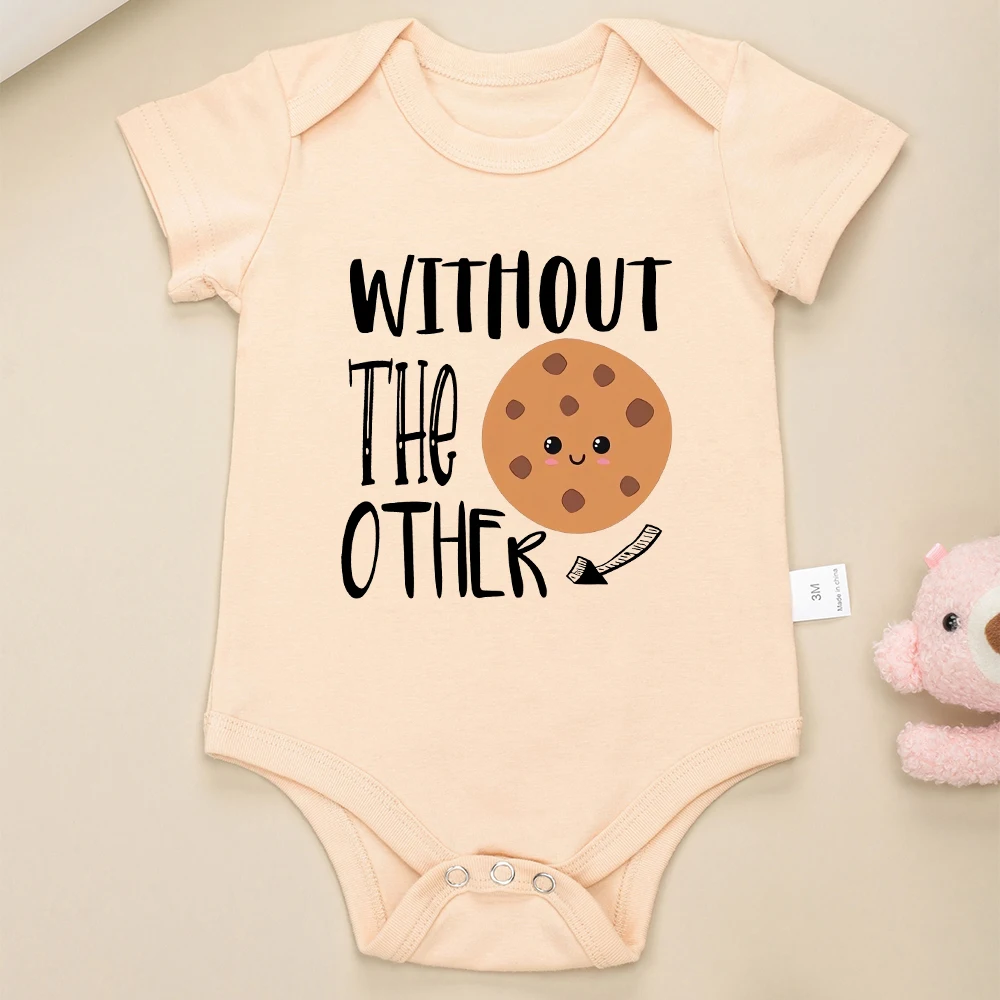 Can't Have One Without The Other Twin Baby Boys Clothes Bodysuits Cute Print Fashion Newborn Onesie Summer Ropa De Bebe Niña 5